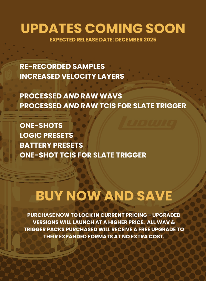 Ludwig Vistalite Drum Samples