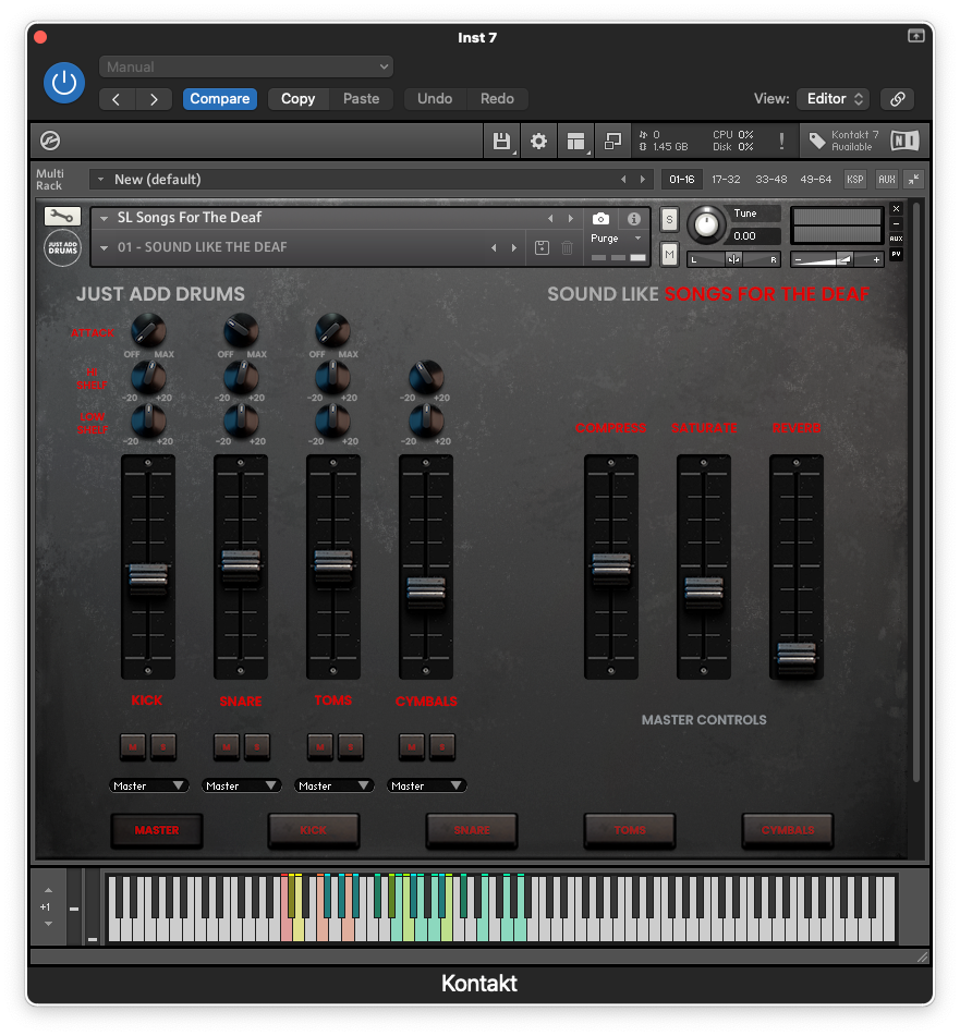 Songs For The Deaf Drum Samples