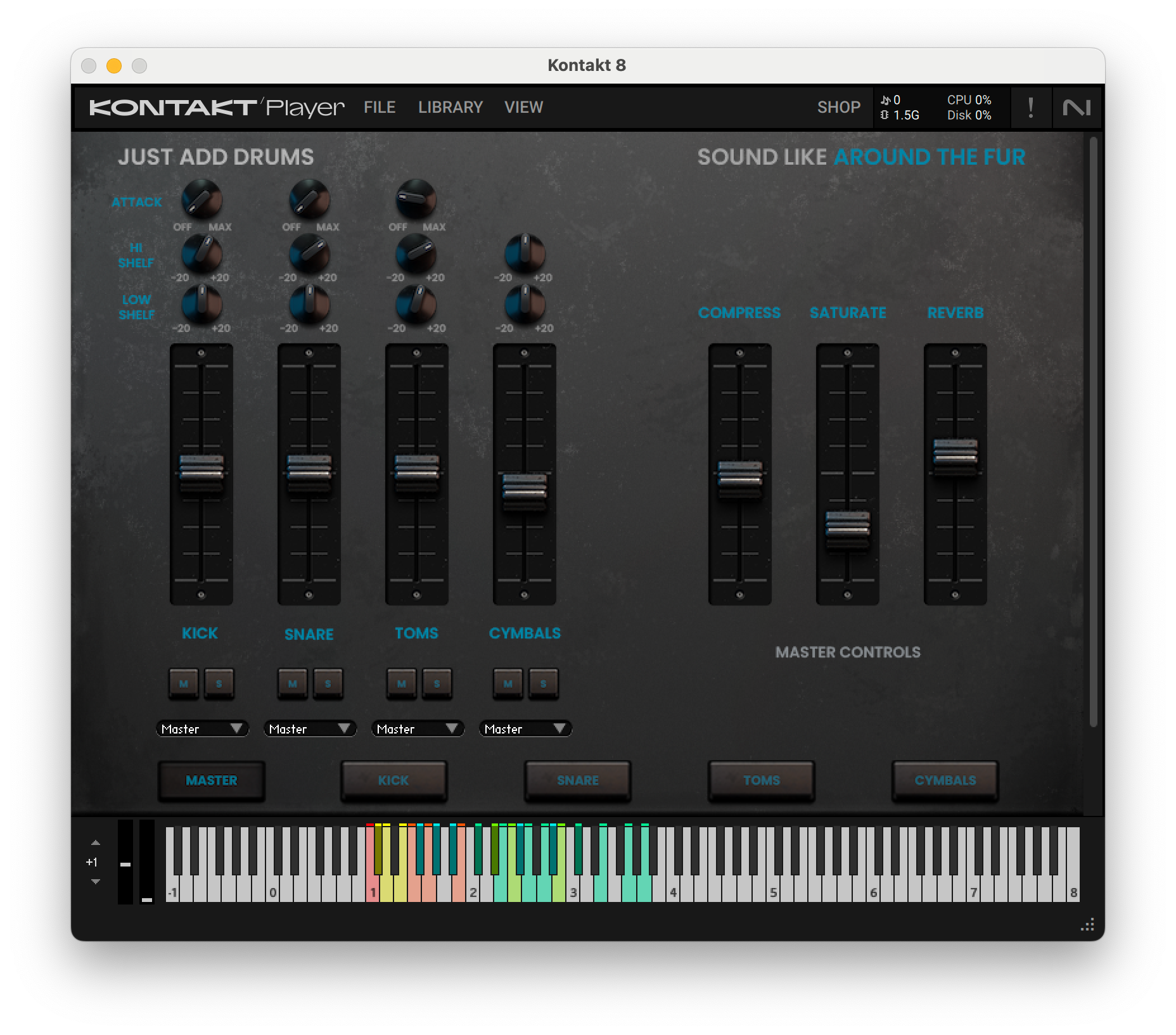 Around The Fur Drum Samples