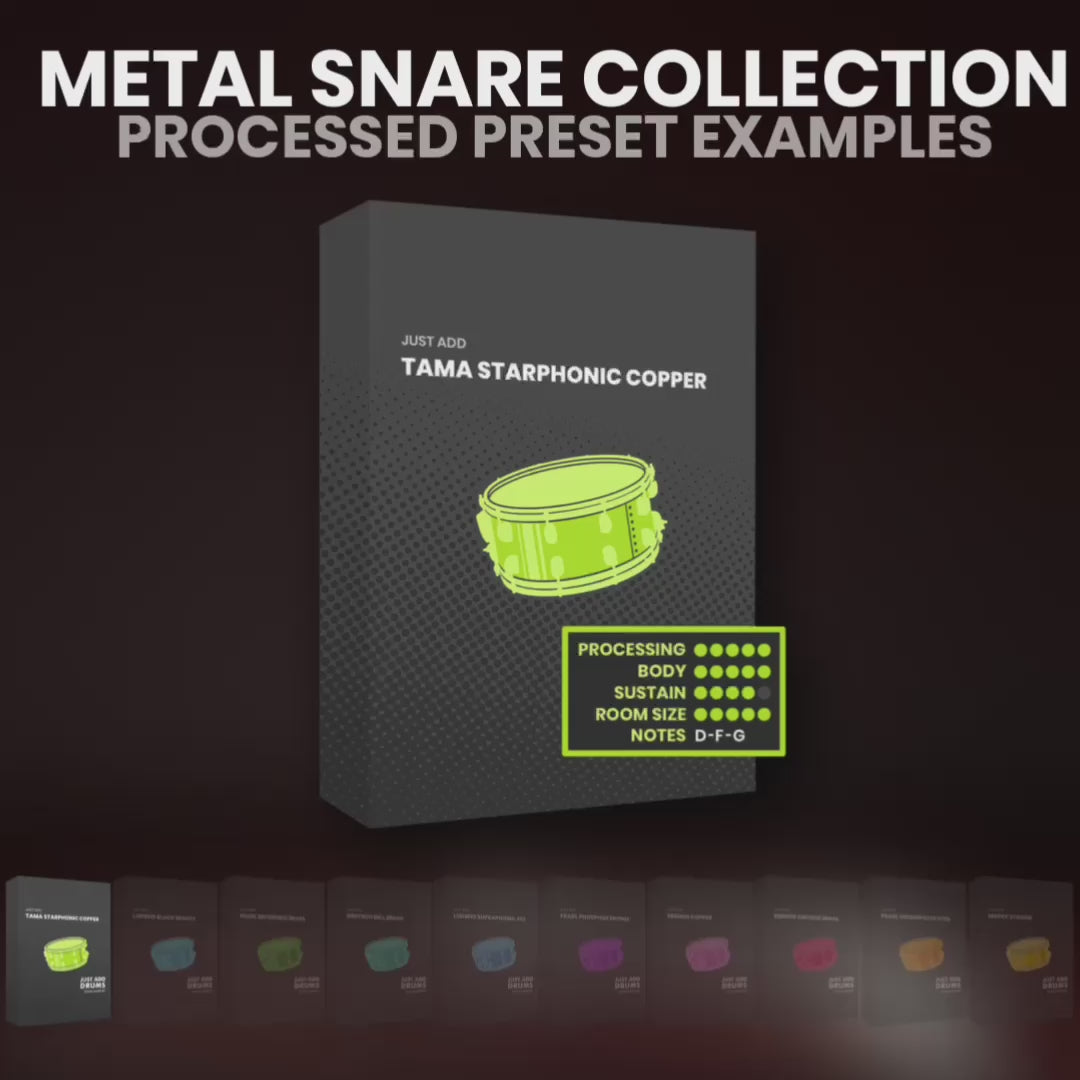 Metal Snare Collection Drum Samples