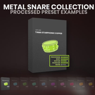 Metal Snare Collection Drum Samples